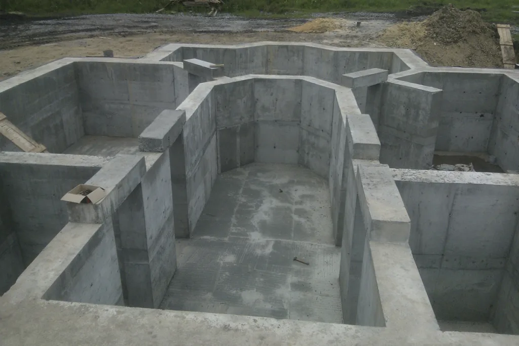 Фундамент с цокольным этажом