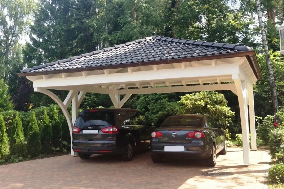 Навесы из металлочерепицы от компании «Альбатрос»