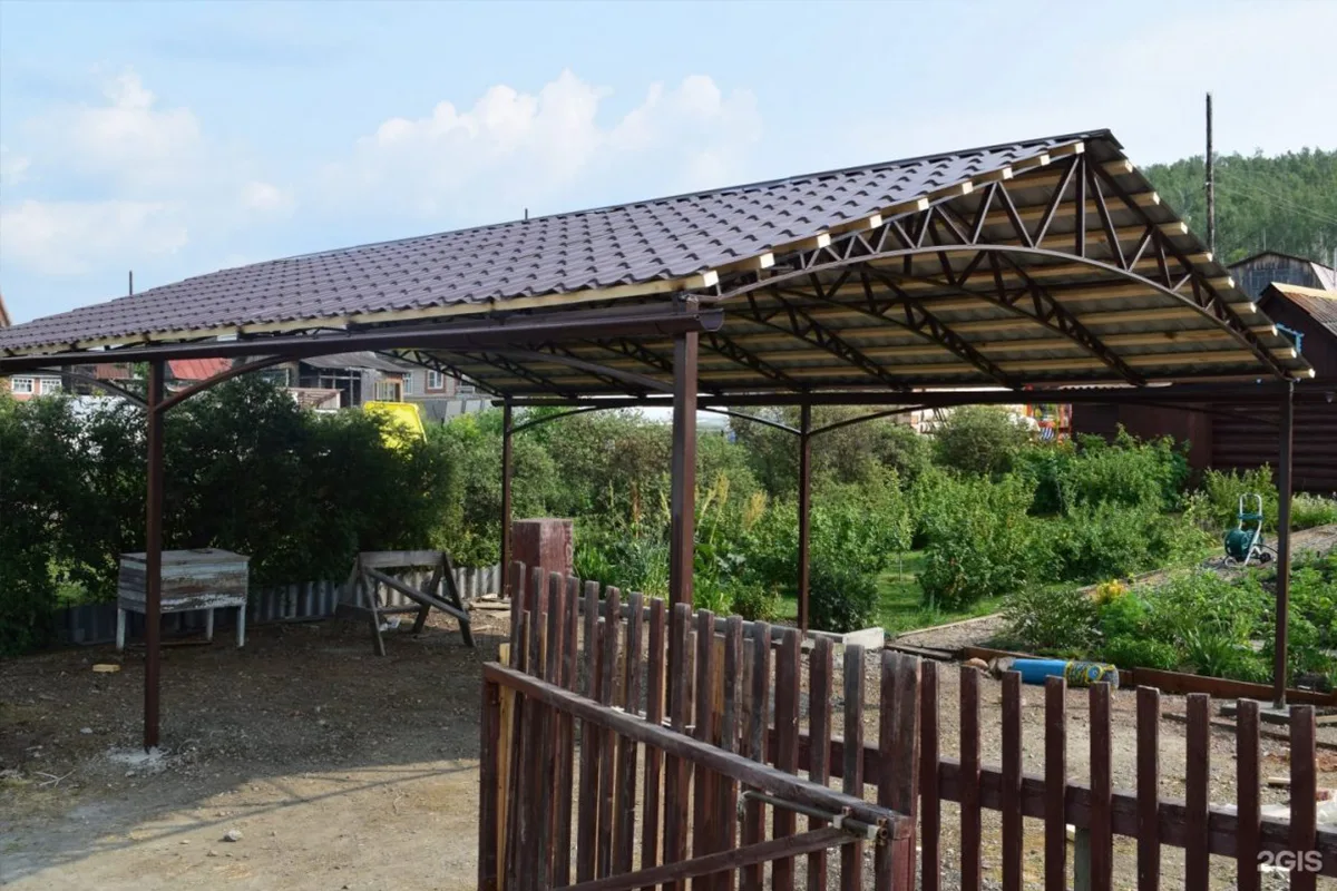 Навесы из металлочерепицы от компании «Альбатрос» в Краснодаре