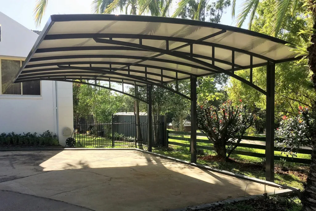 Терраса из металлокаркаса