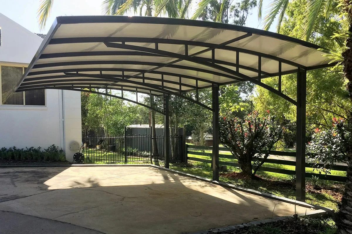 Терраса из металлокаркаса