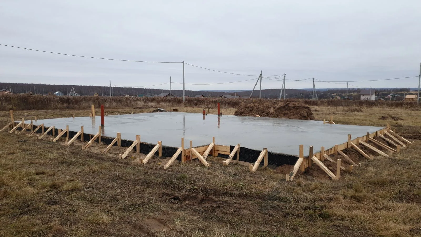 Монолитный фундамент от компании «Альбатрос» выполненная работа