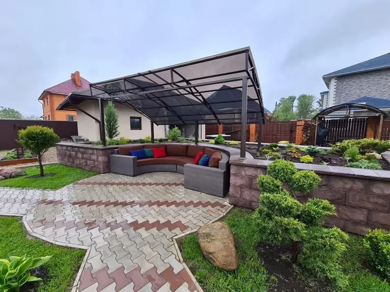 Монолитные навесы от компании «Альбатрос» наша работа