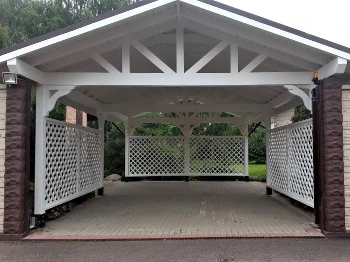 Навесы из дерева от компании «Альбатрос» наша работа