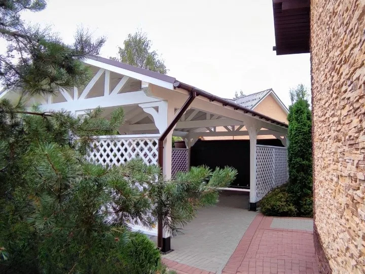 Навесы из дерева от компании «Альбатрос» фото