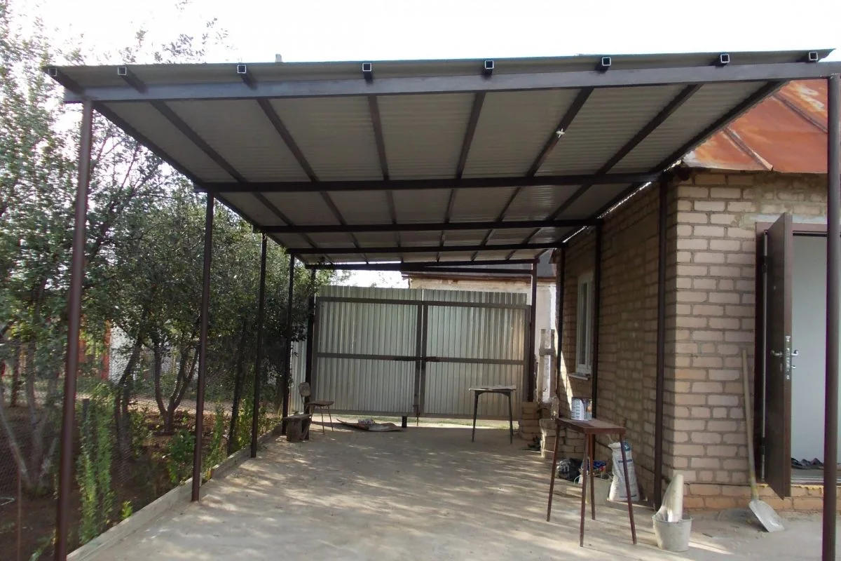 Навесы из металлопрофиля от компании «Альбатрос» Краснодар и край