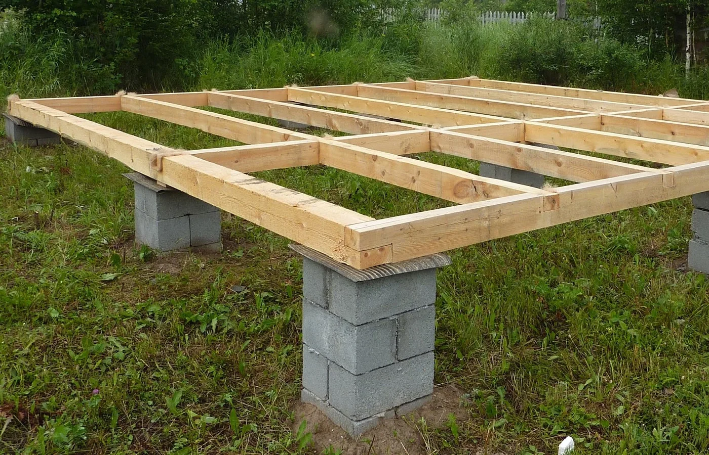 Столбчатый фундамент от компании «Альбатрос» выполненная работа