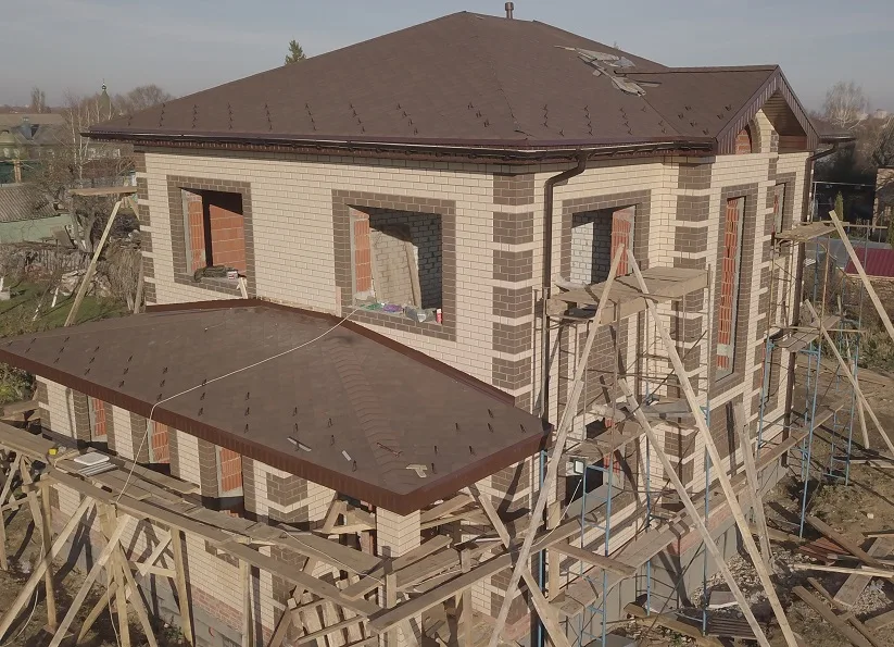 Монтаж мягкой кровли от компании «Альбатрос» пример выполненной работы