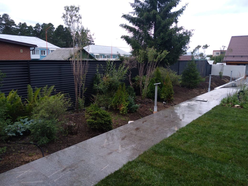 Установка Забор жалюзи от компании «Альбатрос» наша работа