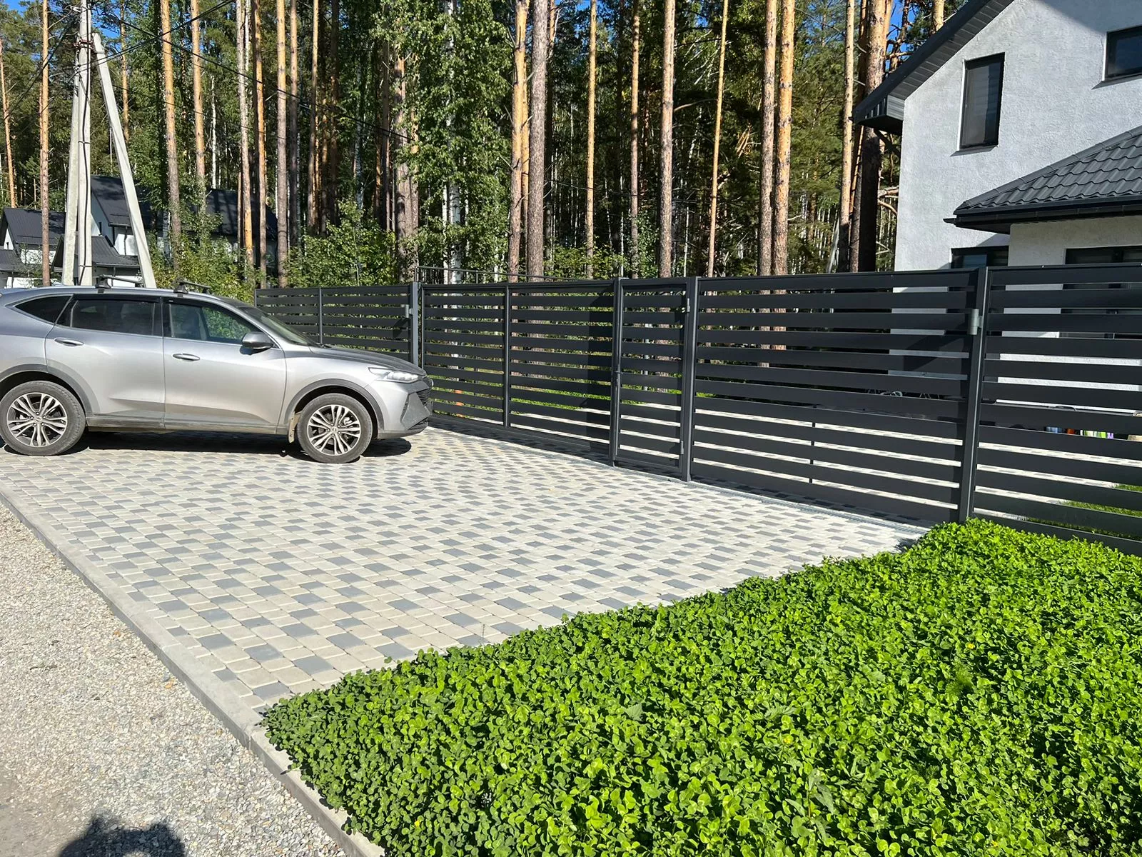 Установка автоматических ворот от компании «Альбатрос» наша работа