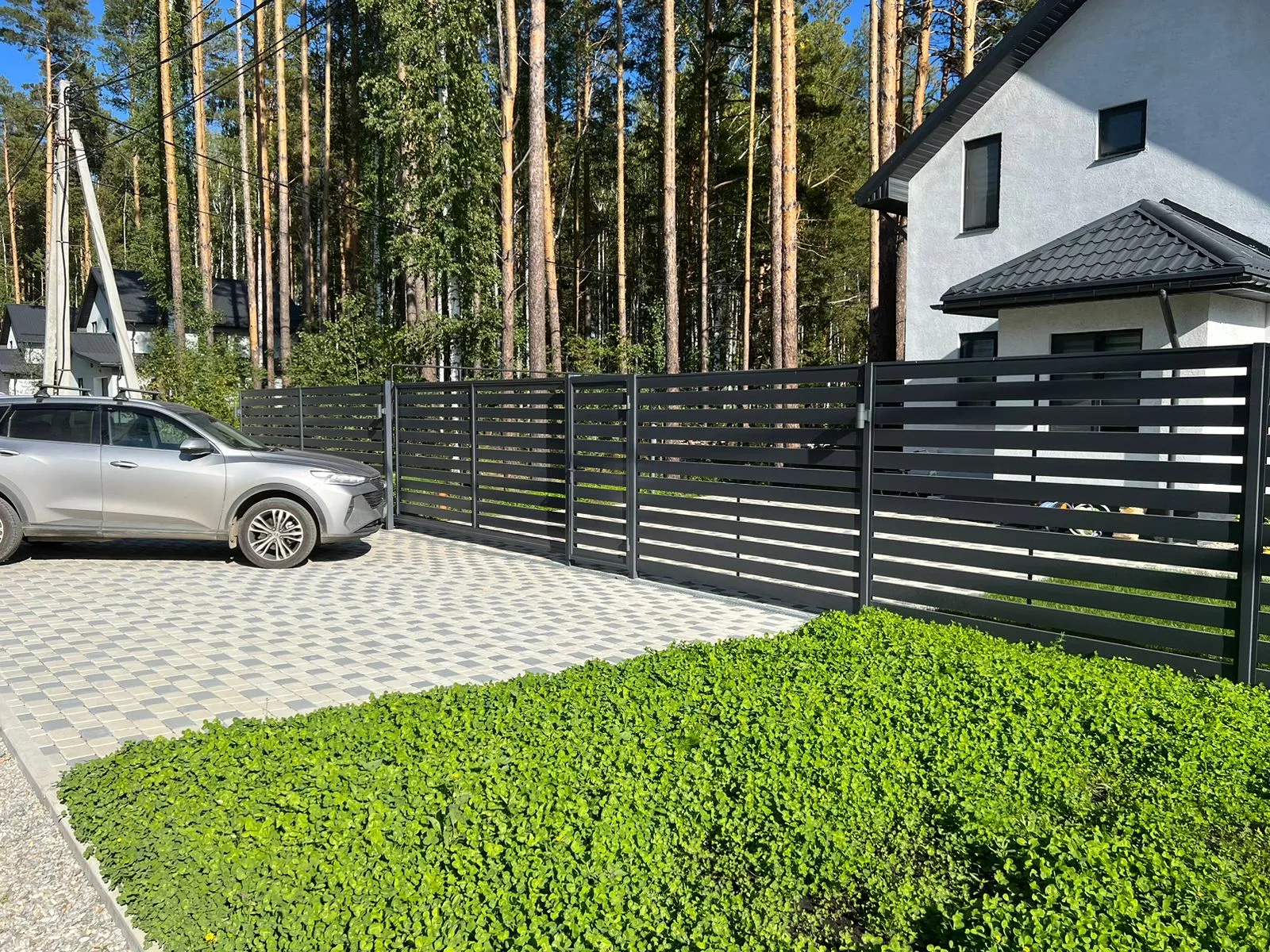 Установка автоматических ворот от компании «Альбатрос» примеры работ