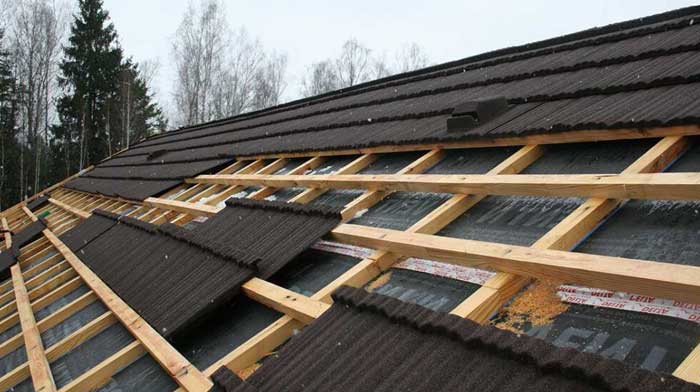 Монтаж композитной черепицы наша работа